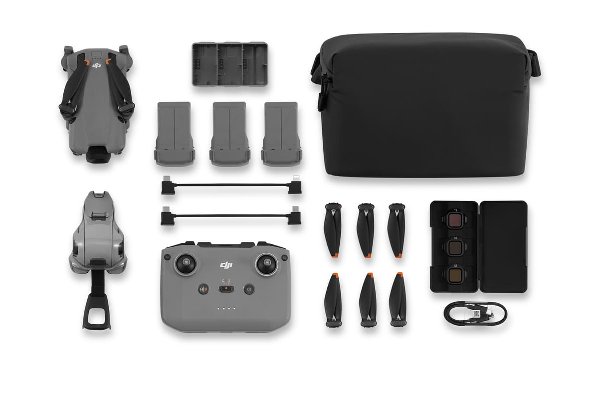 DJI Mini 5 Pro Review: what’s in the box (drone, controller, batteries)