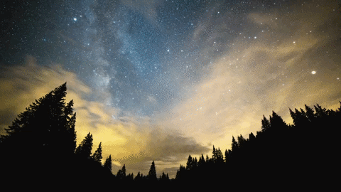 Milky Way timelapse - Obertsdorf GIF File