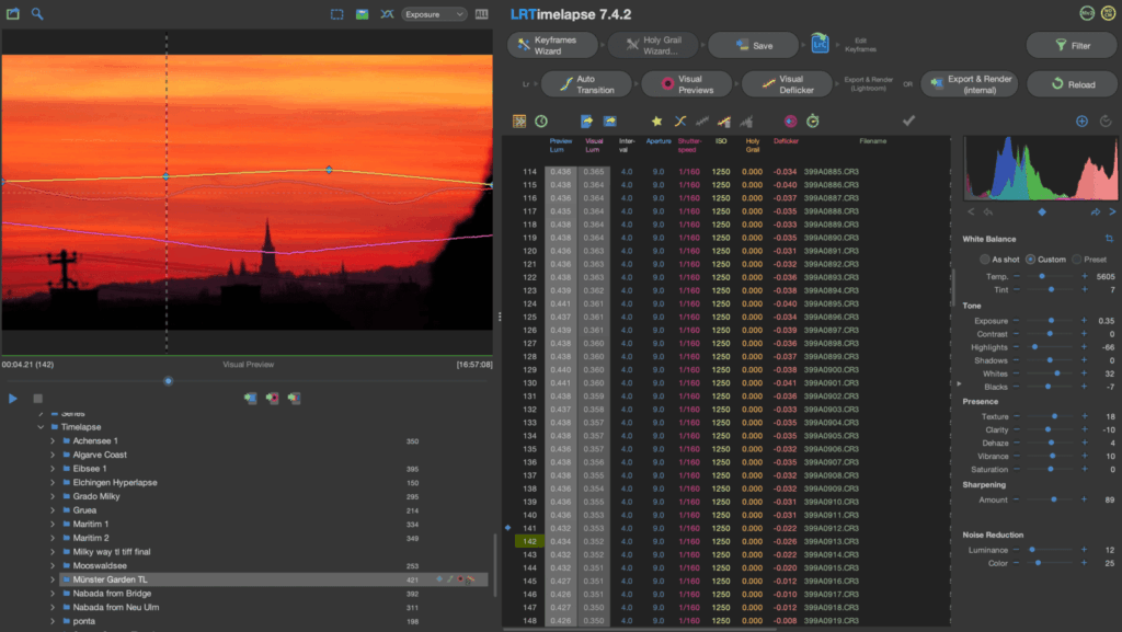 Cloud Timelapse Photography - Ppost Processing, LR Timelapse